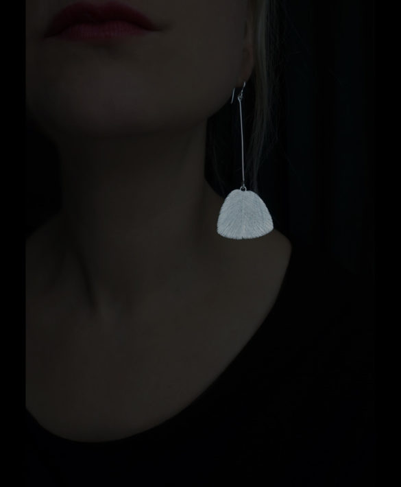 Boucles d'oreilles Serenity Long Silver - Pioni Design