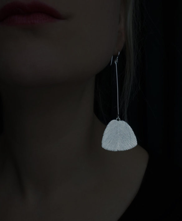 Earrings Serenity Long Silver - Pioni Design