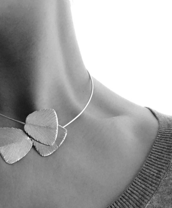 Necklace Serenity Silver Torque - Pioni Design